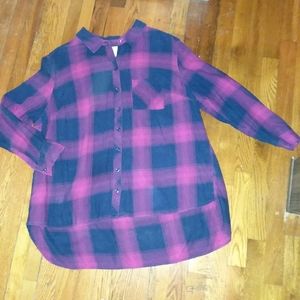 Long sleeve flannel shirt